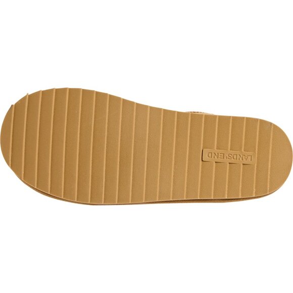 NEW Lands' End Shearling Boots - Suede IN English Tan For Women 1125 3s2 - Picture 6 of 6